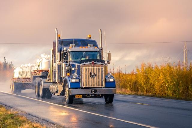 CDL driver driving a truck
