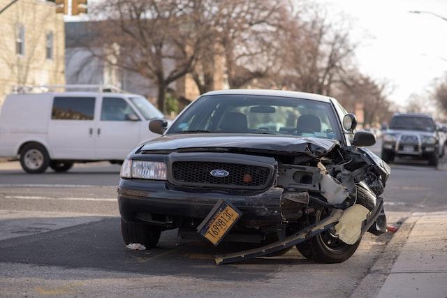 damaged car