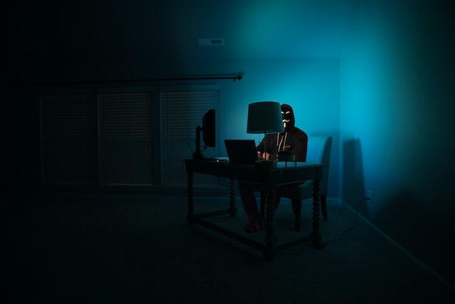 hacker working on a computer