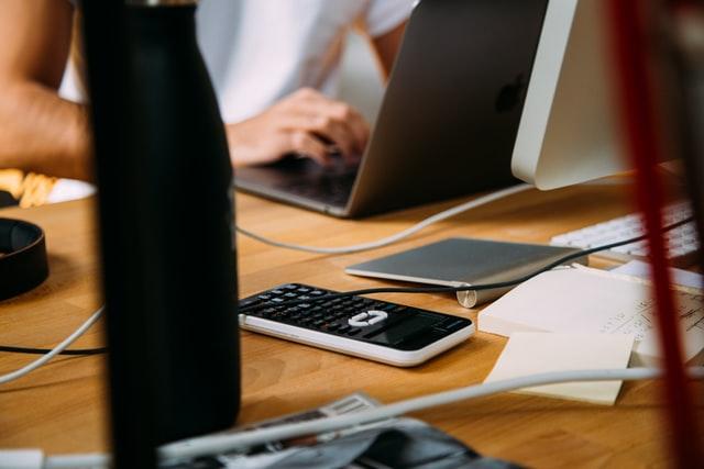 accounts receivable manager working on a laptop