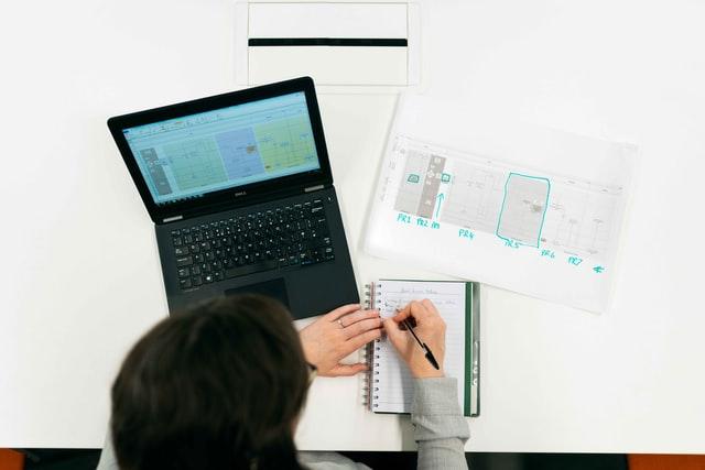 electrical engineer working on a laptop