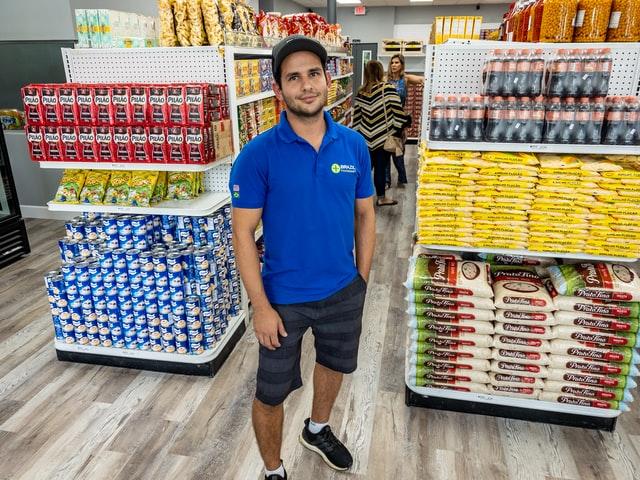 store manage working in a store